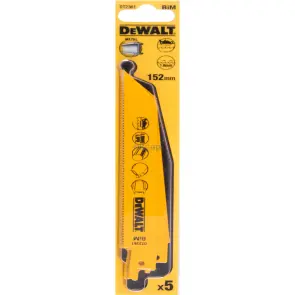 Полотно пильное DeWALT биМеталлическое по Металлу, быстрое распыление, длина 152 мм, шаг зубьев 14 TPI, для сабельных пил, упаковка 5 шт №4