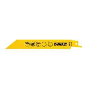 Полотно пильное DeWALT биМеталлическое по Металлу, быстрое распыление, длина 152 мм, шаг зубьев 14 TPI, для сабельных пил, упаковка 5 шт №6