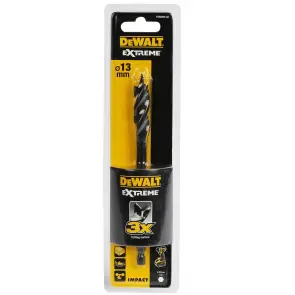 Сверло по дереву DEWALT спиральное, диаметр 13 мм, общая длина 152 мм, рабочая длина 100 мм, 1 шт №2