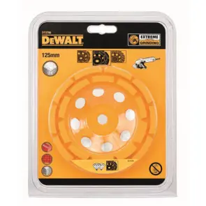 Чашка алмазная DeWALT "EXTREME", 125мм х М14, высота сегментов 8мм, двухрядная, быстрая обработка керамики, кирпича, каменной кладки, бетона. №3