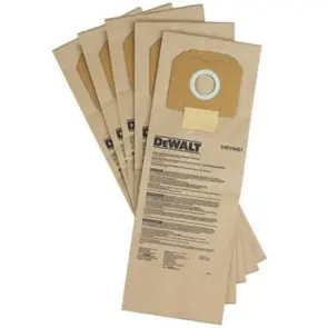 Мішки DeWALT одноразові, паперові, для пилососів DWV902l, 902m, 5шт. №2