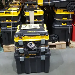 Комплект ящиков TSTAK 2.0 DeWALT, ящик + органайзер + ящик-тележка №4