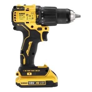 Дрель-шуруповерт аккумуляторная бесщёточная ударная DeWALT DCD709D2T №8
