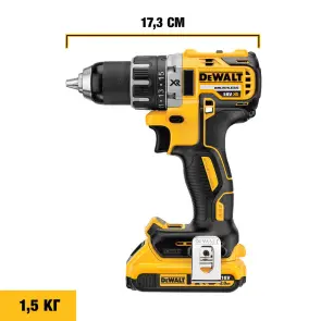Дриль-шурупокрут акумуляторний безщітковий DeWALT DCD791NT №11