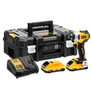 Шурупокрут ударний акумуляторний DeWALT, 18V XR Li-Ion, безщітковий, 190 Нм, 2800 об/хв, валіза, вага 0.96 кг DCF809D2T №9