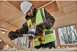 Дриль-шурупокрут акумуляторний безщітковий ударний DeWALT DCD1007NT №10