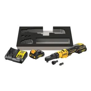Гайкокрут кутовий - ключ-храповик акумуляторний безщітковий DeWALT DCF500L2G №10