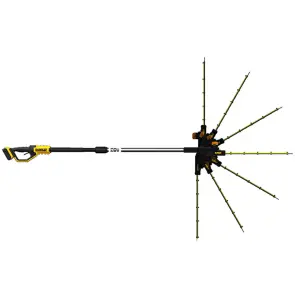 Кусторез аккумуляторный бесщеточный со штангой DeWALT DCMPH566P1 №4