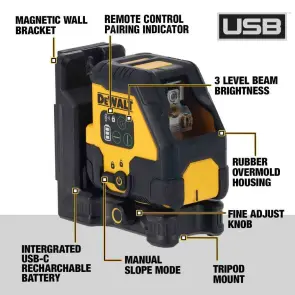Уровень лазерный линейный DeWALT DCLE14201GB №7