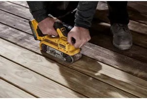 Шлифмашина ленточная аккумуляторная бесщеточная DeWALT DCW220N №7