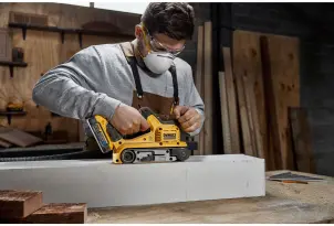 Шлифмашина ленточная аккумуляторная бесщеточная DeWALT DCW220N №10