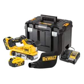 Шлифмашина ленточная аккумуляторная бесщеточная DeWALT DCW220P2 №8