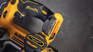 Пила стрічкова акумуляторна безщіткова DeWALT DCS377NT №10