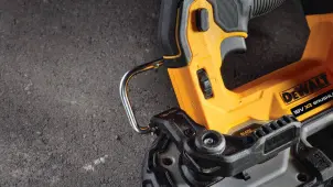 Пила стрічкова акумуляторна безщіткова DeWALT DCS377NT №11