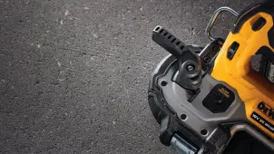 Пила стрічкова акумуляторна безщіткова DeWALT DCS377NT №12