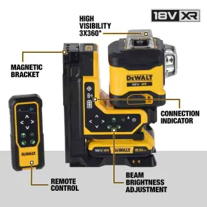 Уровень лазерный линейный DeWALT DCLE34035D1 №6