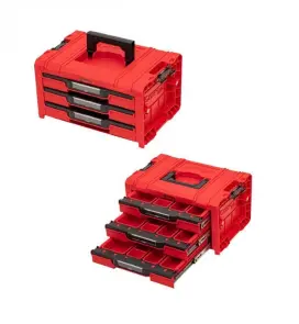 Набор ящиков QBRICK SYSTEM PRO RED DRAWER WORKSHOP SET 6, 2.0 RED ULTRA HD CUSTOM мобильный шкаф (525x345x885мм) (5901238258353) №3