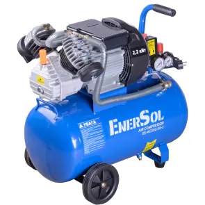 Компресор повітряний поршневий ENERSOL, продуктивніть 350 л / хв, 2.2 кВт, 8 Бар, об’єм ресивера 50 л, кількість циліндрів 2, вага 34.1 кг №4