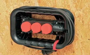 Держатель кабелей QBRICK SYSTEM CUSTOM CABLE WINDER WITH ELECTRICAL STRIP с розетками (кабель в комплект не входит) (333х197х92мм) №17