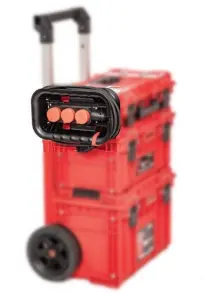 Держатель кабелей QBRICK SYSTEM CUSTOM CABLE WINDER WITH ELECTRICAL STRIP с розетками (кабель в комплект не входит) (333х197х92мм) №18