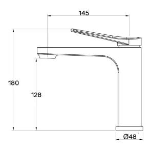 Смеситель для умывальника Gappo G1010-3 (1055620) №5