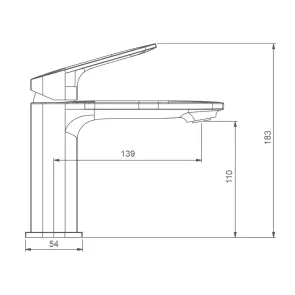 Змішувач для умивальника Gappo G1028 (1055875) №5