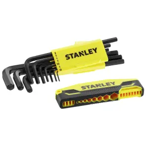 Набір ключів шестигранних STANLEY "HEX GRIP", торцевих, метричних, 9шт.:1.5-2-2.5-3-4-5-6-8-10 мм. №4