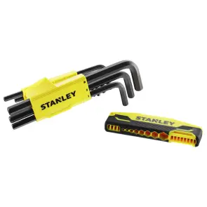 Набір ключів шестигранних STANLEY "HEX GRIP", торцевих, метричних, 9шт.:1.5-2-2.5-3-4-5-6-8-10 мм. №6