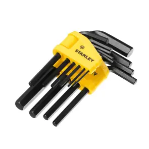 Набор ключей шестигранных STANLEY, 10 шт, 1.5, 2, 2.5, 3, 4, 5, 5.5, 6, 8, 10 мм, метрических. №3