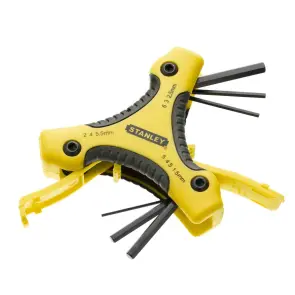 Набір ключів STANLEY шестігр. з ручкою 9шт: 1.5, 2, 2.5, 3, 4, 4.5, 5, 5.5, 6 мм №3