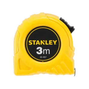 Рулетка вимірювальна STANLEY "GLOBAL TAPE", 3мх12, 7мм, в пластмасовому корпусі. №3