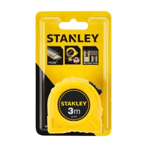 Рулетка вимірювальна STANLEY "GLOBAL TAPE", 3мх12, 7мм, в пластмасовому корпусі. №4