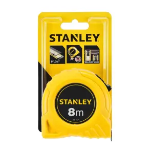 Рулетка вимірювальна STANLEY "GLOBAL TAPE", 8мх25мм, в пластмасовому корпусі №5