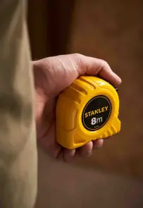 Рулетка вимірювальна STANLEY "GLOBAL TAPE", 8мх25мм, в пластмасовому корпусі №11
