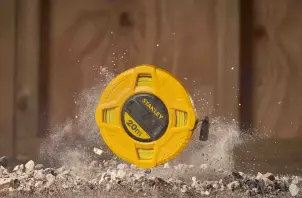 Рулетка вимірювальна STANLEY " FIBERGLASS" 20мх12, 7мм, в пластмасовому корпусі, 3-й кл. точність. №8