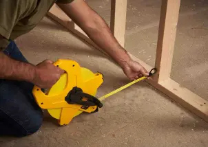 Рулетка измерительная STANLEY "PowerWinder Fiberglass", 100мx12.7мм, лента со стекловолокном, 2 классс точности. №7