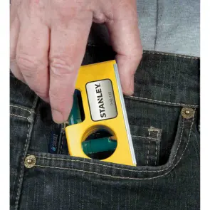 Рівень STANLEY "Pocket Level" кишеньковий, 2 капсулі, L=87 мм №6
