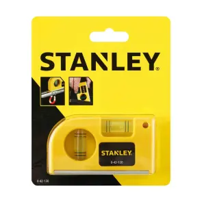 Рівень STANLEY "Pocket Level" кишеньковий, 2 капсулі, L=87 мм №7