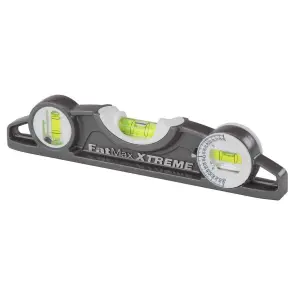 Уровень STANLEY "FatMax XL", алюминиевый, литой, 250мм, 3 капсулы, магнитный. №4