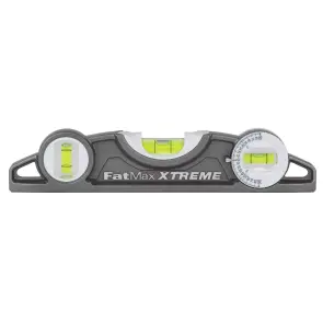 Уровень STANLEY "FatMax XL", алюминиевый, литой, 250мм, 3 капсулы, магнитный. №6
