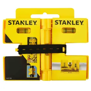 Рівень STANLEY "POST LEVEL", для встановлення стійок, магнітний, пластиковий, 3 капсули. №6