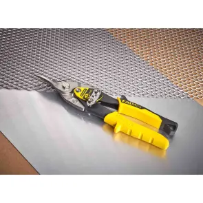 Ножиці по металу STANLEY"FatMax™ Aviation Offset", прямолінійний рез, макс. рез: холодновальцьована сталь 1,2мм; неіржавка сталь 0.7мм, довжина 250мм. №8