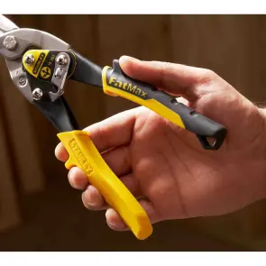 Ножиці по металу STANLEY"FatMax™ Aviation Offset", прямолінійний рез, макс. рез: холодновальцьована сталь 1,2мм; неіржавка сталь 0.7мм, довжина 250мм. №10