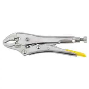 Захват регульований STANLEY, з фіксатором, із зігнутими губками, 225 мм. №7