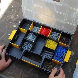 Органайзер STANLEY "Sort Master Junior" пластмассовый, 375х65х292мм, с перегородками. №8