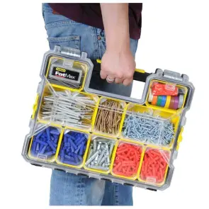 Органайзер STANLEY "FATMAX SHALLOW PRO METAL LATCH" професійний, 446x74x357мм, вологозахисний, пластмасовий з металевими замками. №6