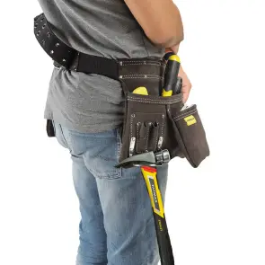 Сумка для інструменту STANLEY поясна з тримачем для молотка, 280х90х250 мм. №11