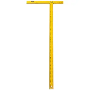 Косинець Т-подібний STANLEY, для розкроу гіпсокартонних плит, довжина лінійки 122 см, довжина колодки 56 см, товщина упору 12 мм. №2