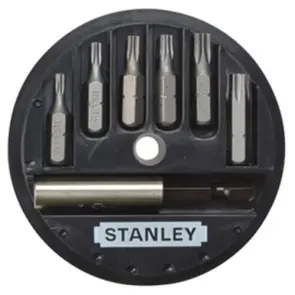 Набор бит STANLEY, Torx, T10, T15, T20, T25, T30, T40, L = 25 мм, 7 шт, пластиковая коробка №2