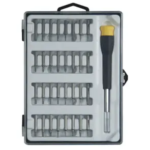 Набір біт STANLEY, Phillips, Pozidriv, Torx, Slotted, Sl1, Ph00, Pz0, Т5, ТТ10, L= 25 мм, 33 шт, пластикова коробка №2